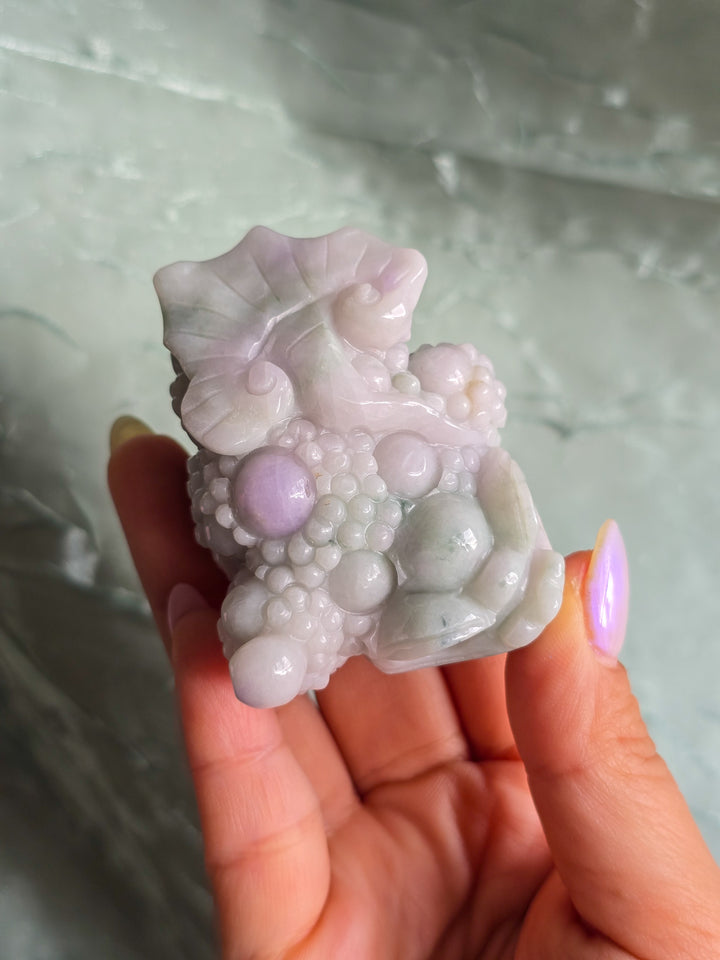 Lavender Jade Lucky Toad B