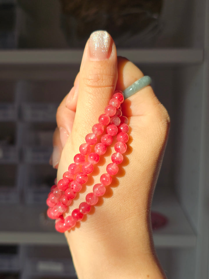 HQ Rhodonite from Australia 6mm Bracelet