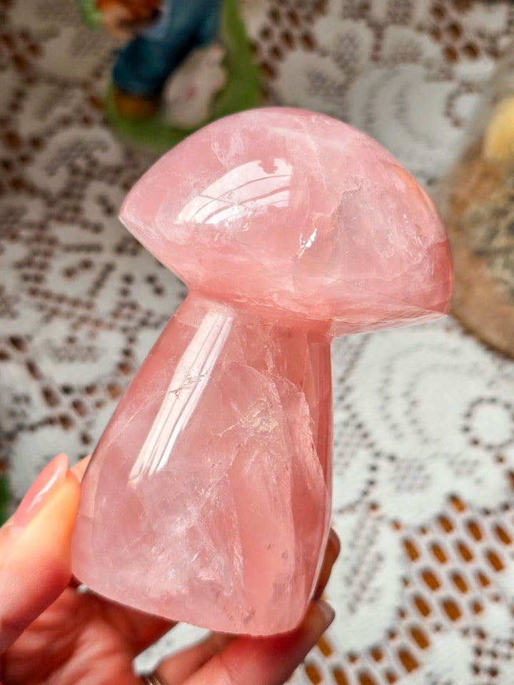 Large Juicy Rose Quartz Mushies Lot A