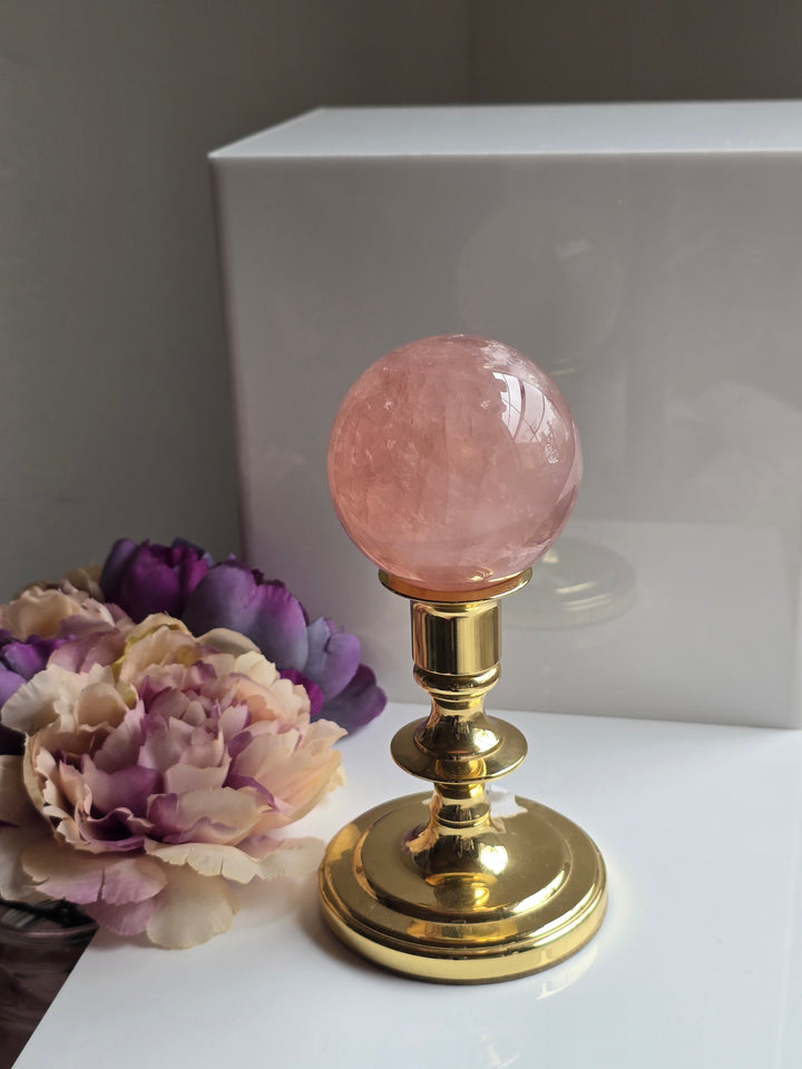 HQ Brazillian Rose Quartz Sphere "C"