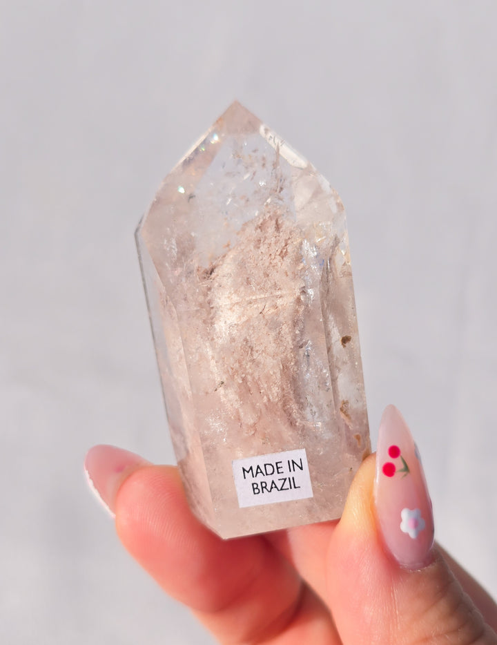 Pink Lithium Garden Quartz Tower I