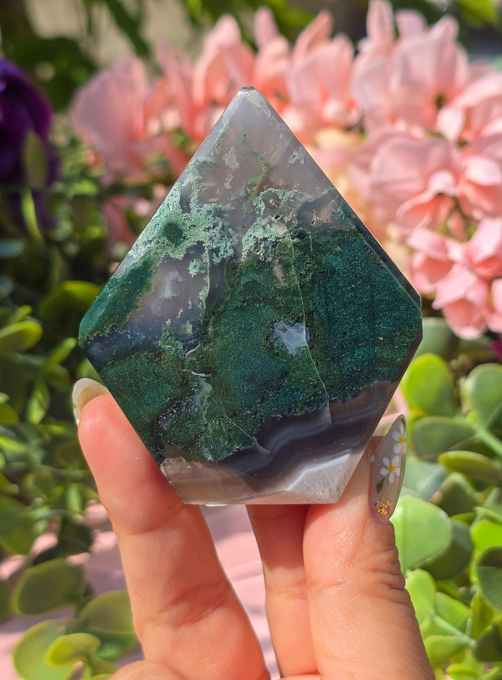 Moss Agate Diamond