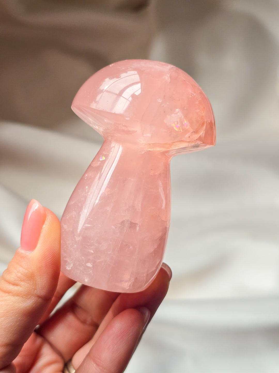 Juicy Rose Quartz Mushies Lot B