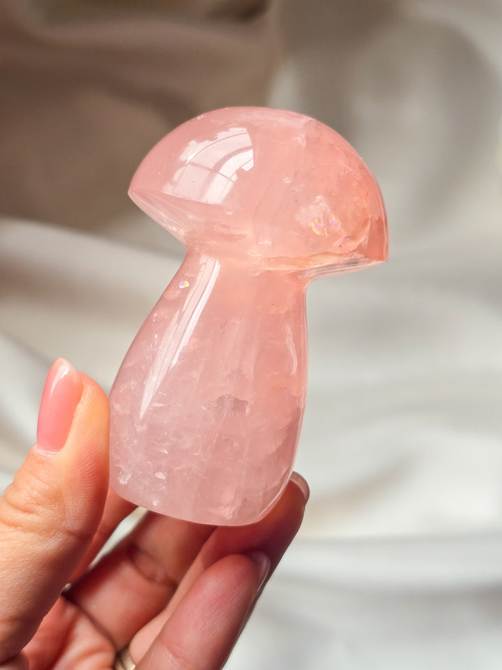 Juicy Rose Quartz Mushies Lot B