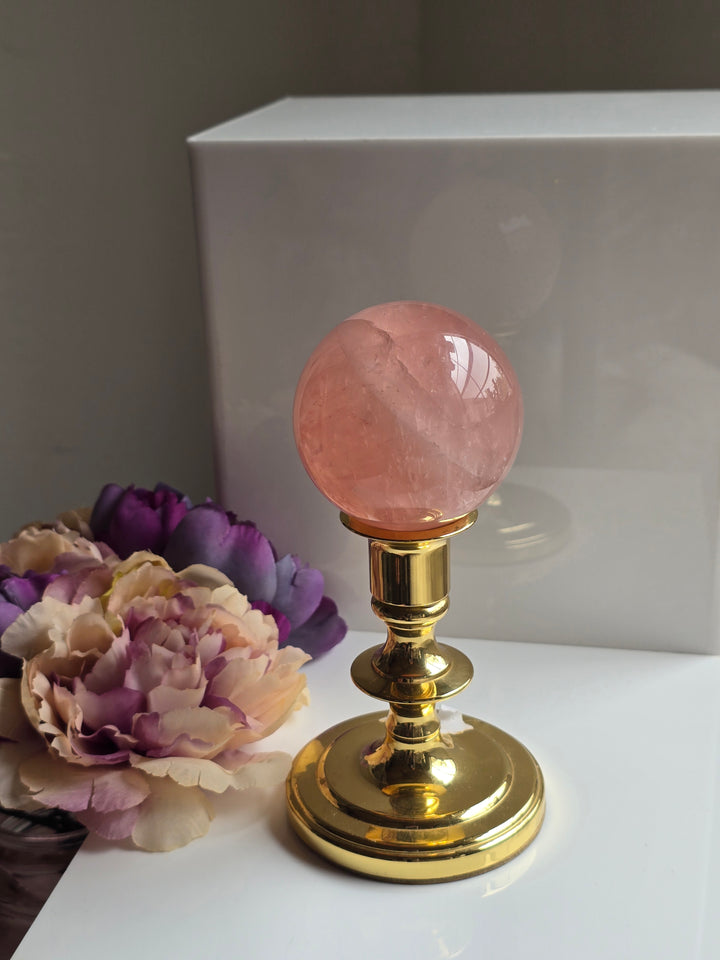HQ Brazillian Rose Quartz Sphere "C"