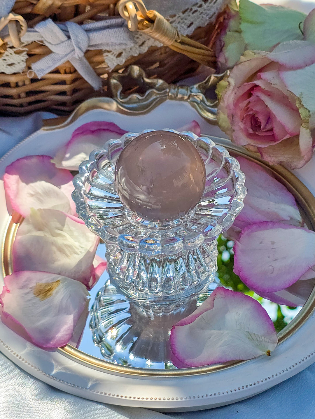 Rose Quartz Sphere I