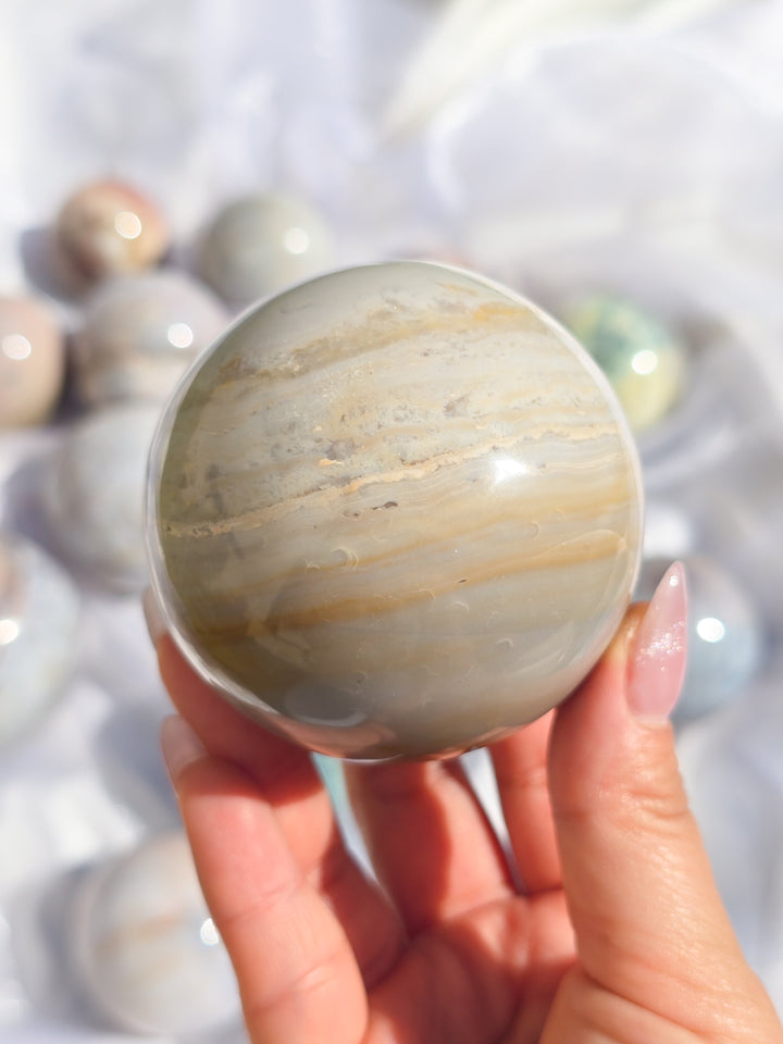 Sea Jasper Sphere L