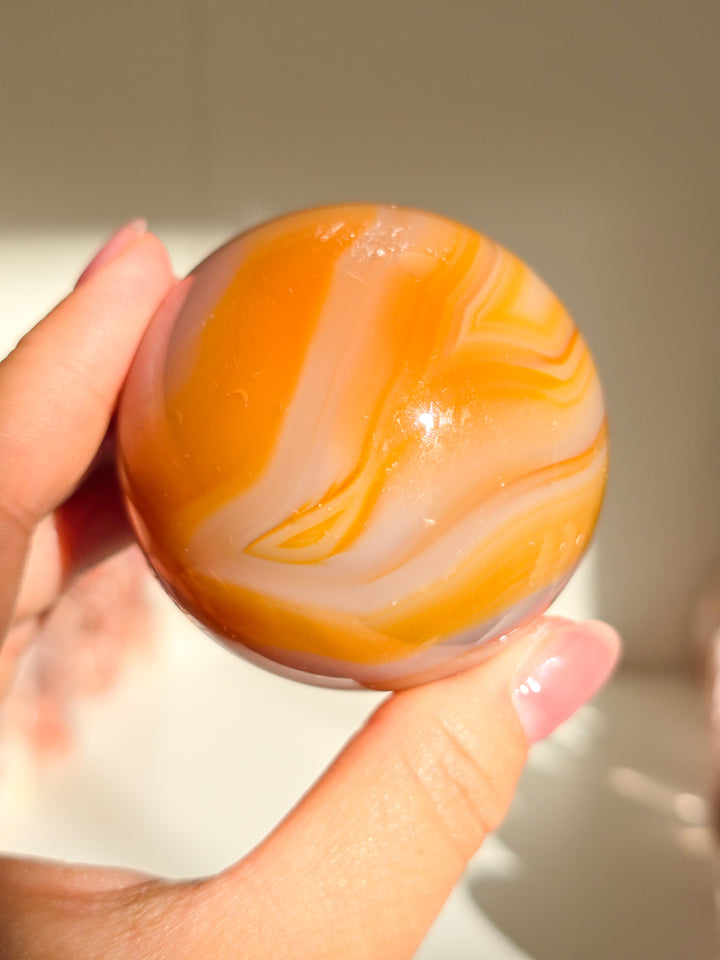 Creamy Carnelian Sphere C