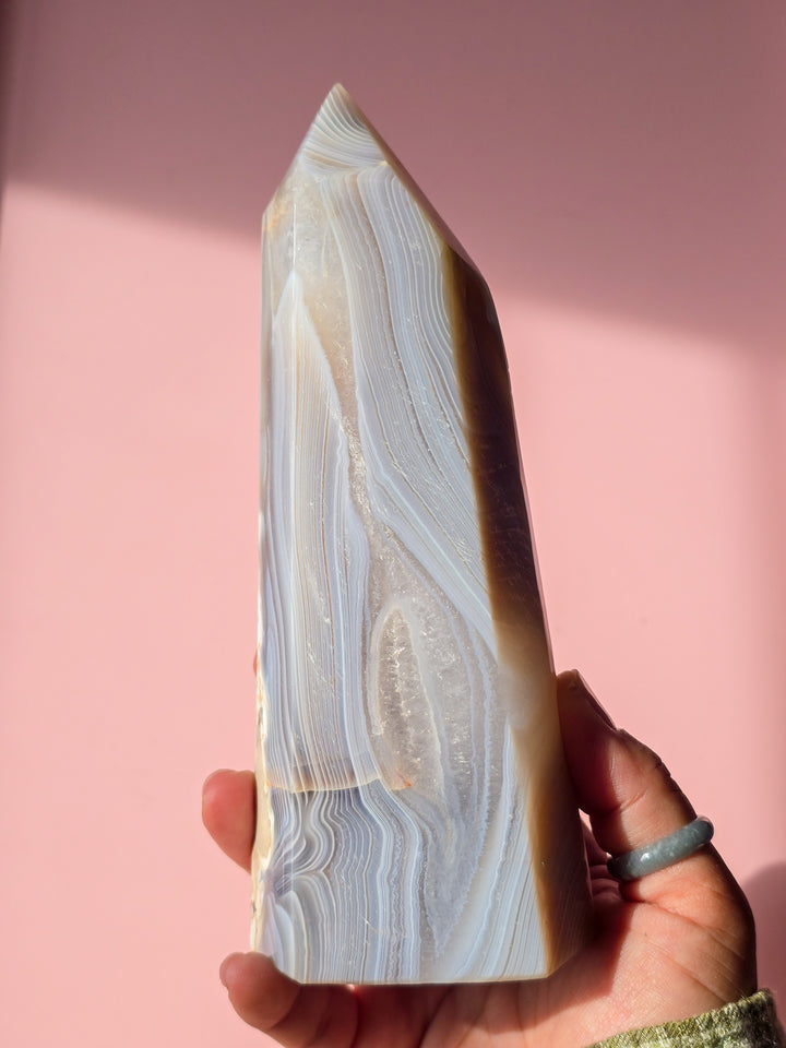 Road Map Banded Agate Tower