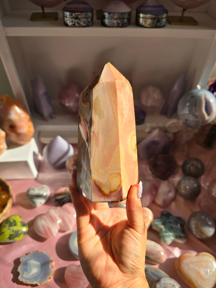Pink Desert Polychrome Jasper Tower