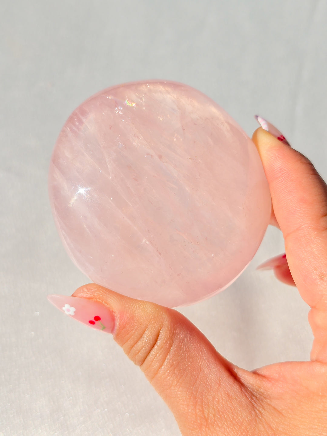 Rose Quartz Palmstone A