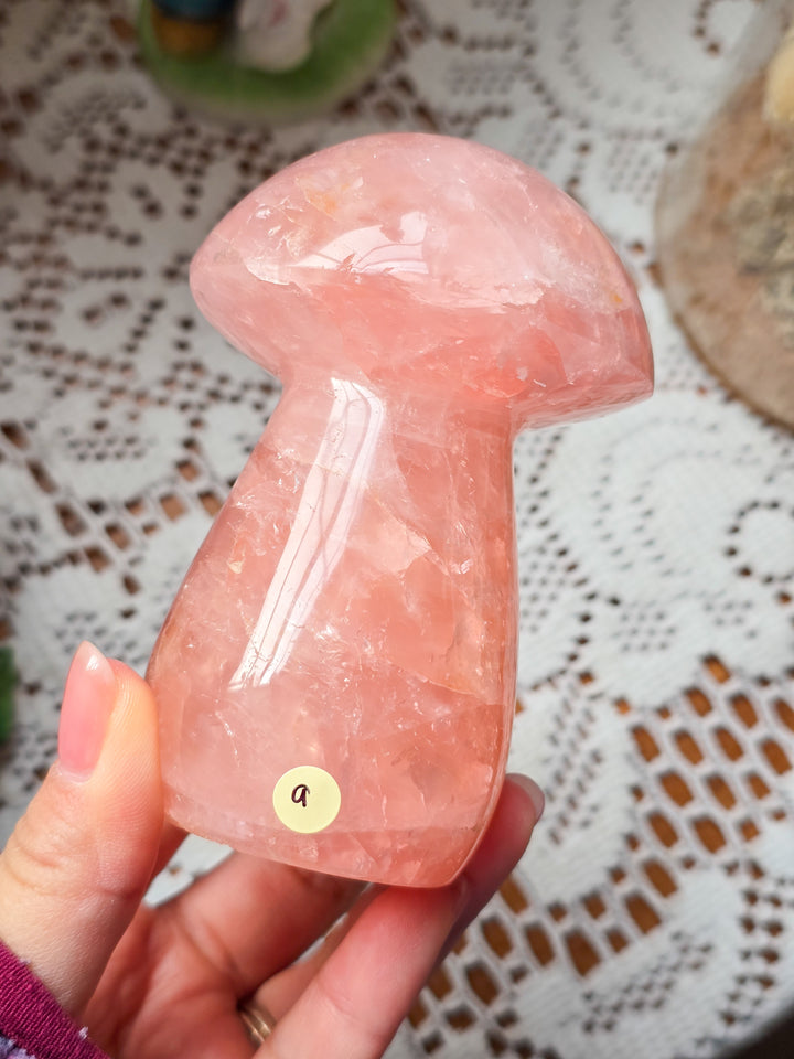 Large Juicy Rose Quartz Mushies Lot A