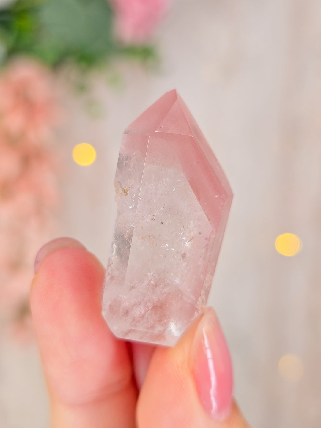 Pink Lemurian Quartz Towers