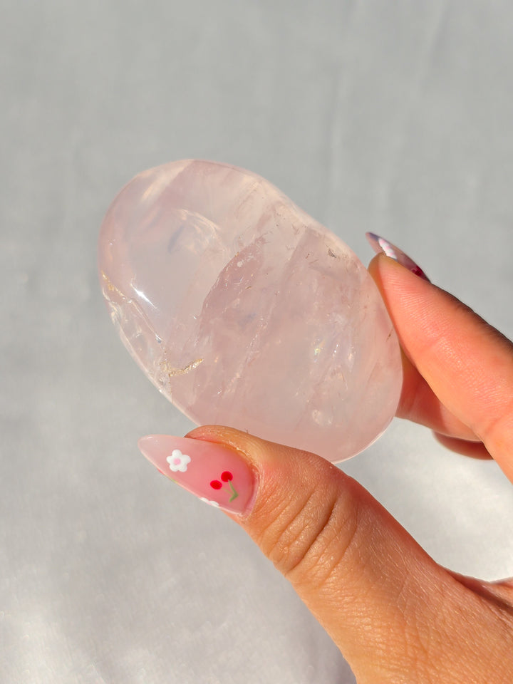 Rose Quartz Palmstone F Bgrade