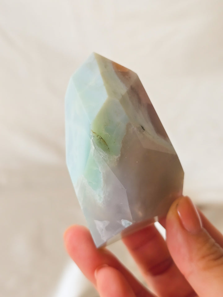 You Pick, Green Flower Agate Freeform