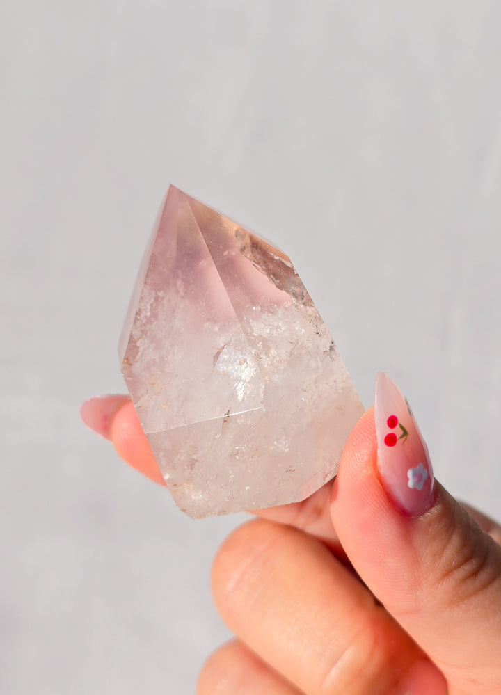 Pink Lithium Quartz Tower K
