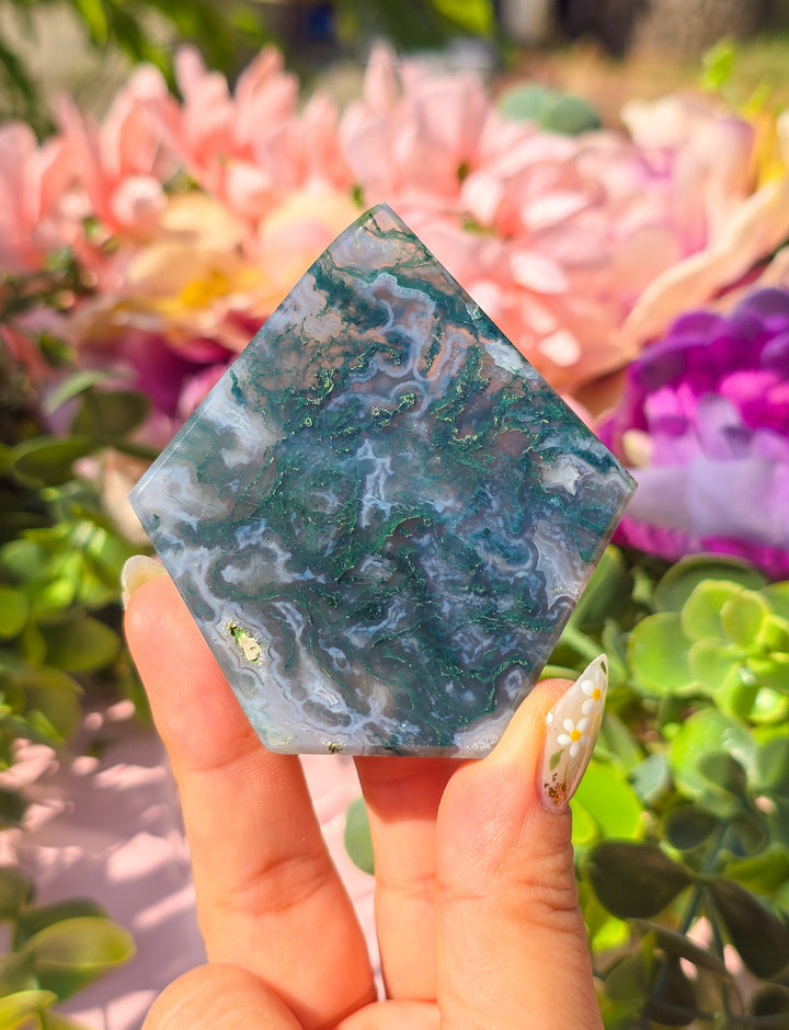 Moss Agate Diamond