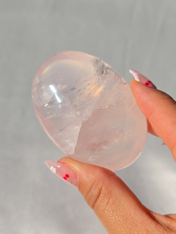 Rose Quartz Palmstone F Bgrade