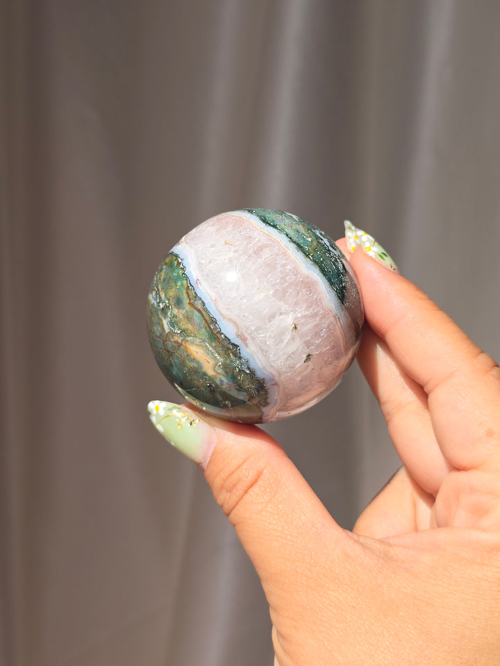 Moss Agate 🍂 Sphere c