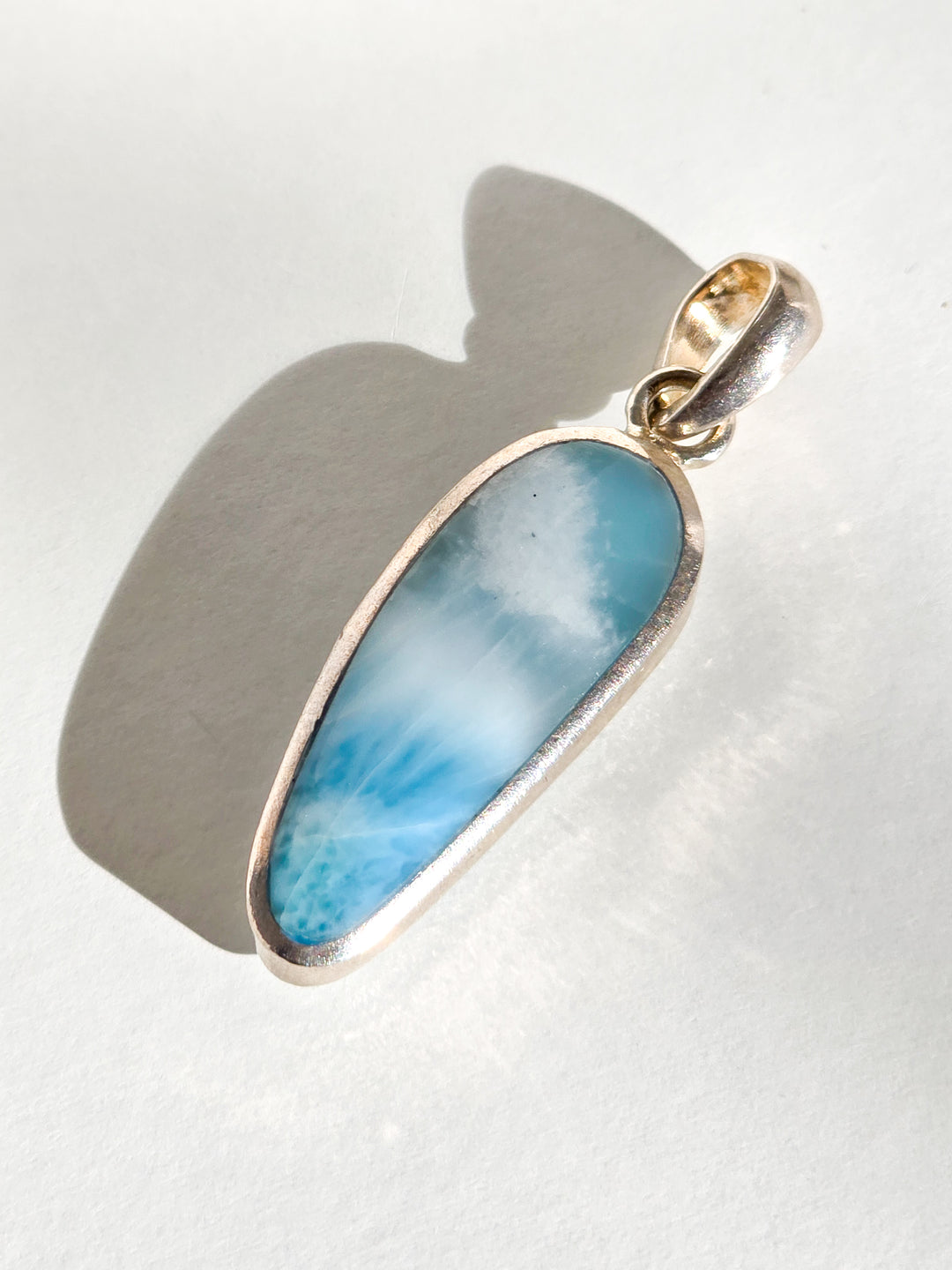 Larimar Sea Tear Pendant (b)