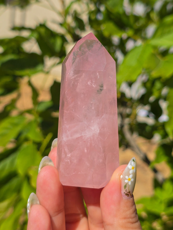 HQ Brazillian Rose Quartz Tower T15