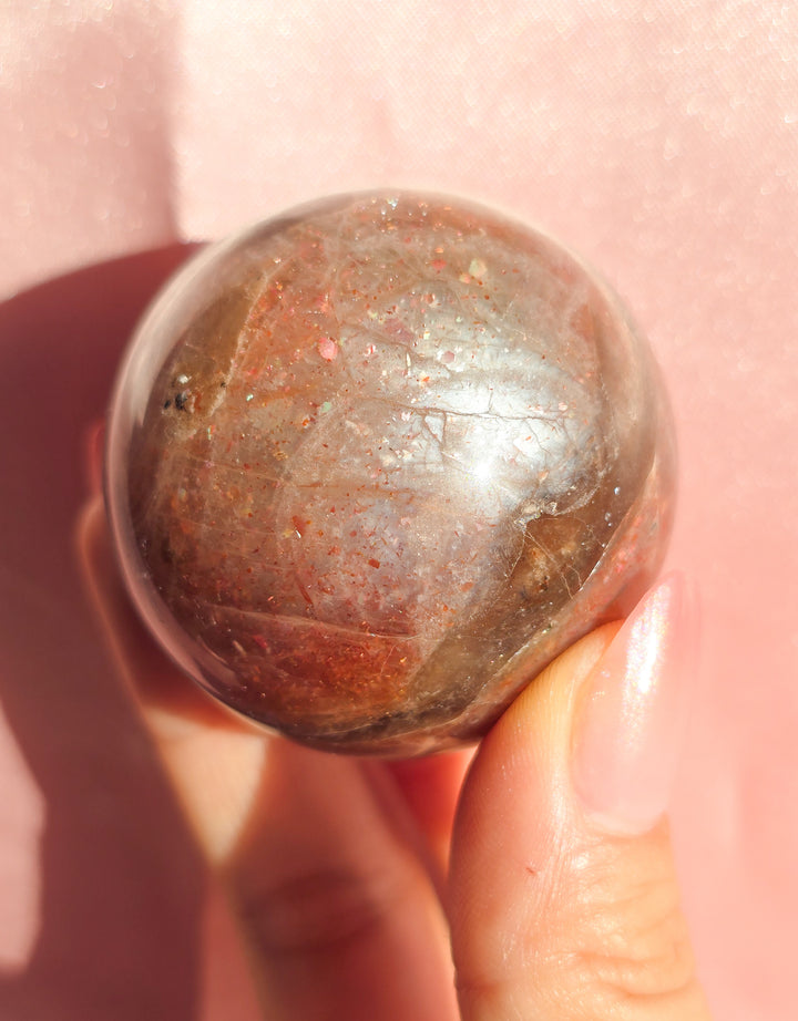 Golden Sunstone Sphere from Tanzania (b)