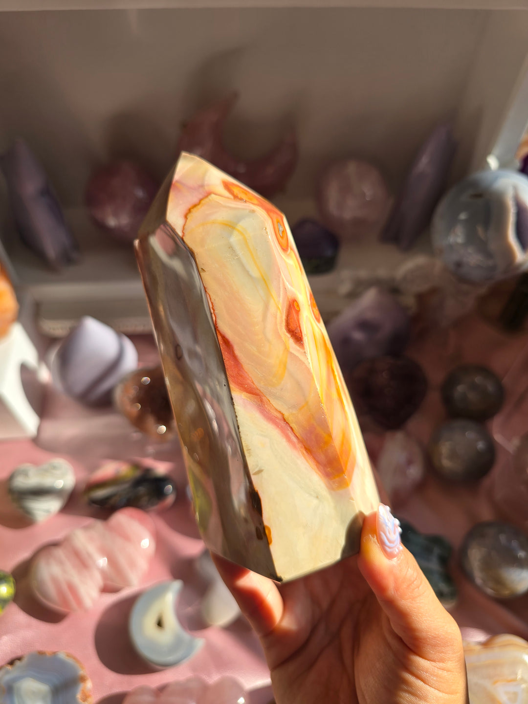 Pink Desert Polychrome Jasper Tower