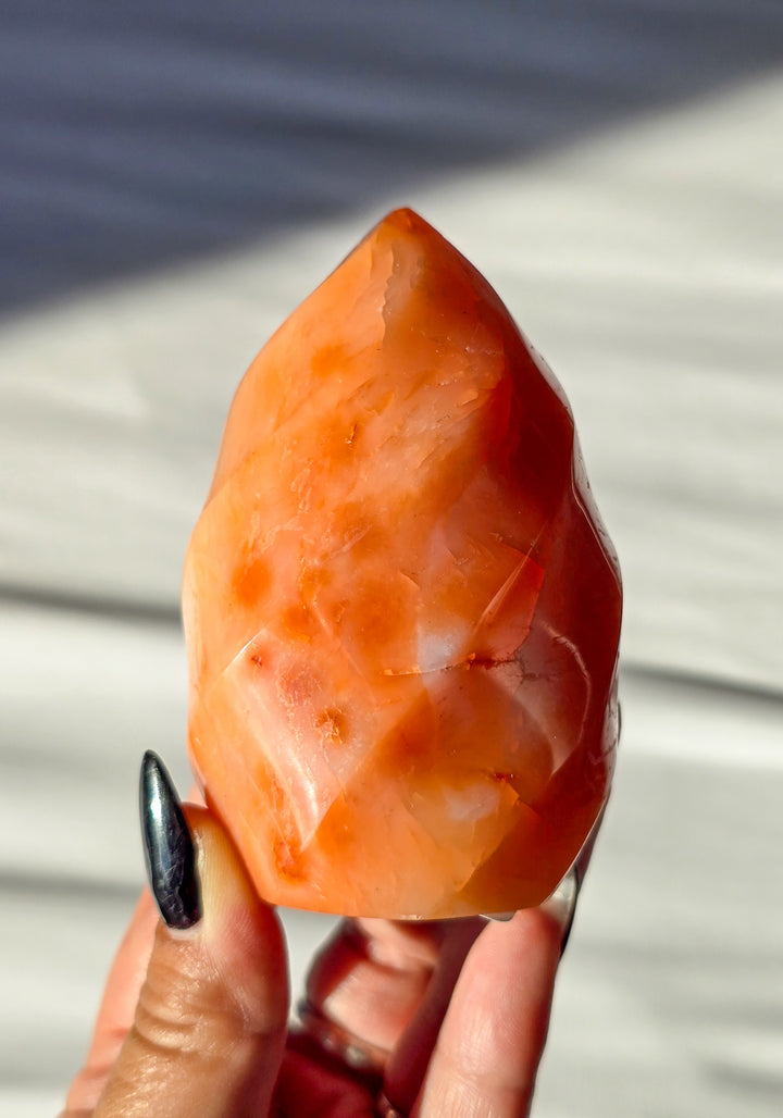 Imperfect Creamy Carnelian Flame
