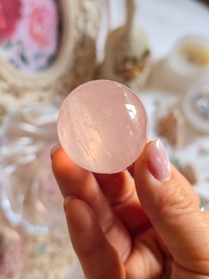Rose Water Rose Quartz Sphere k