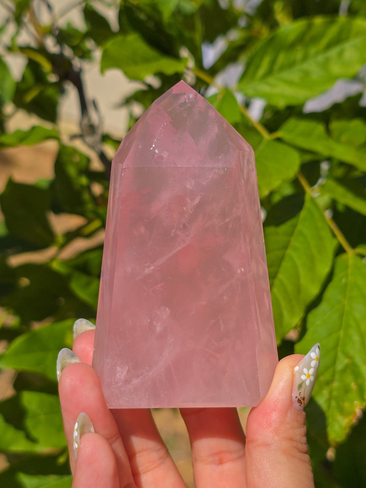 HQ Brazillian Rose Quartz Tower T9