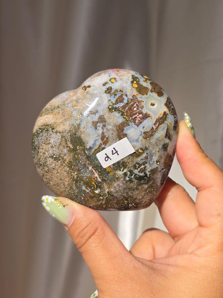 Sea Jasper Puffy Heart d4