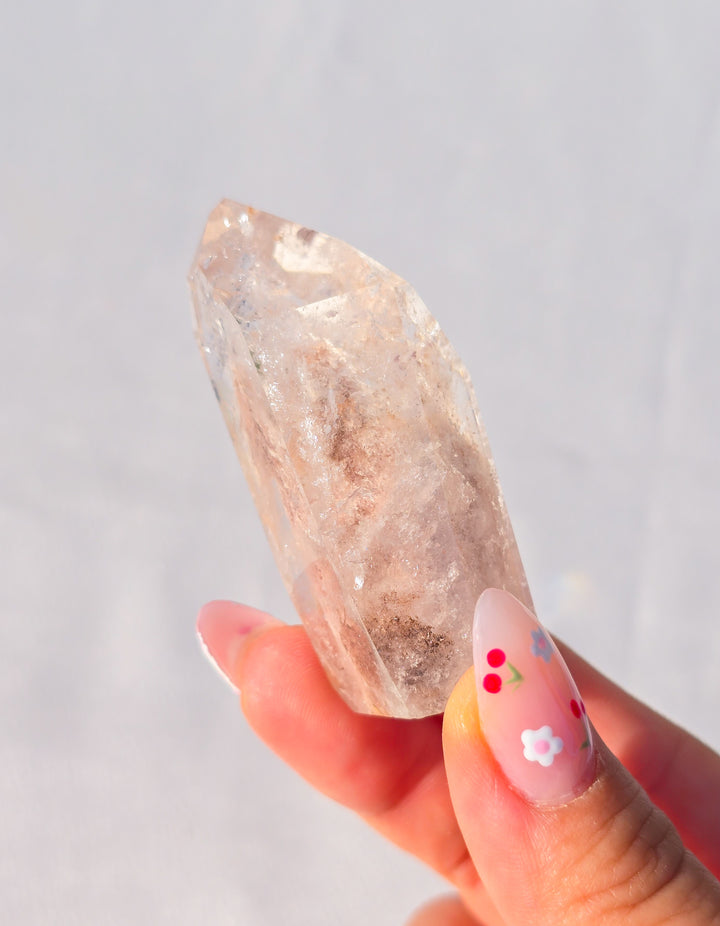 Pink Lithium Garden Quartz Tower I