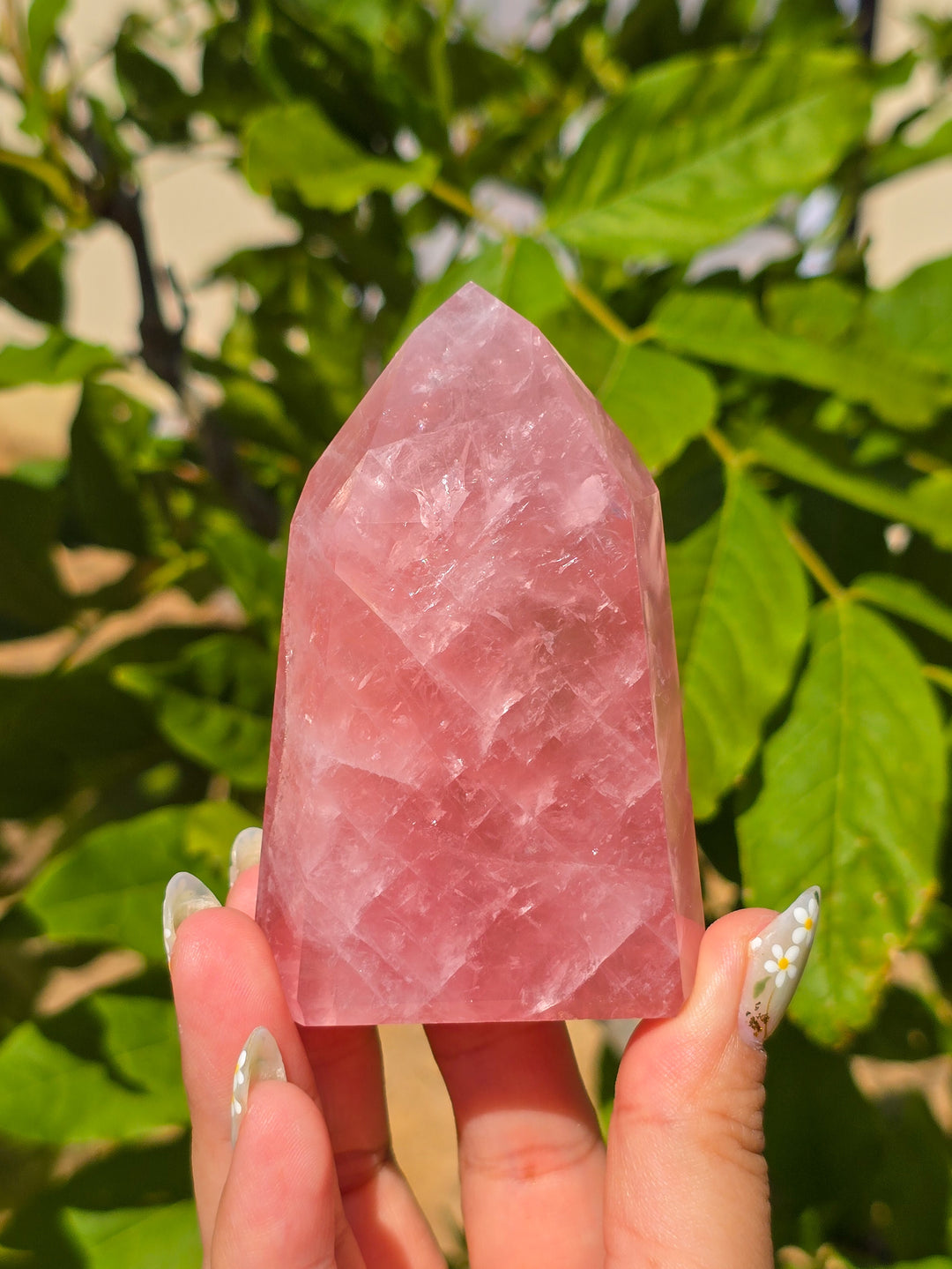 HQ Brazillian Rose Quartz Tower T10