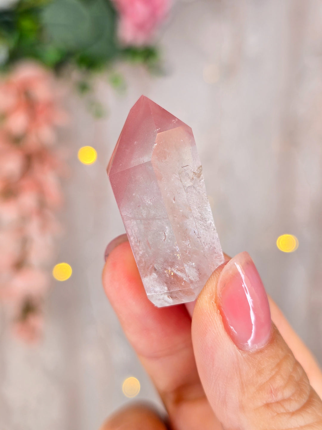 Pink Lemurian Quartz Towers