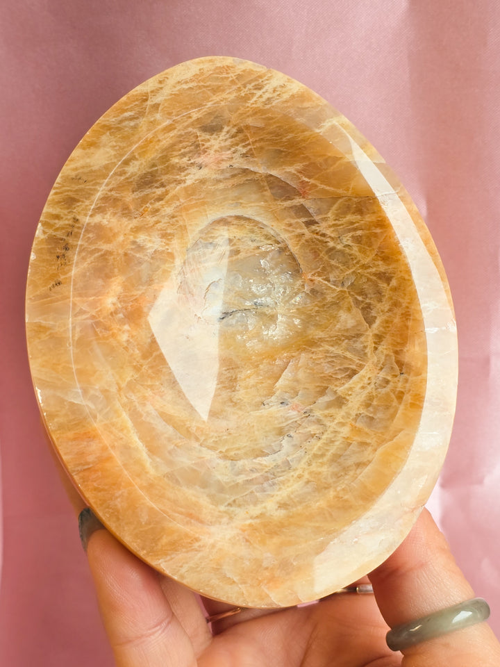 Peach Moonstone Bowl (a)
