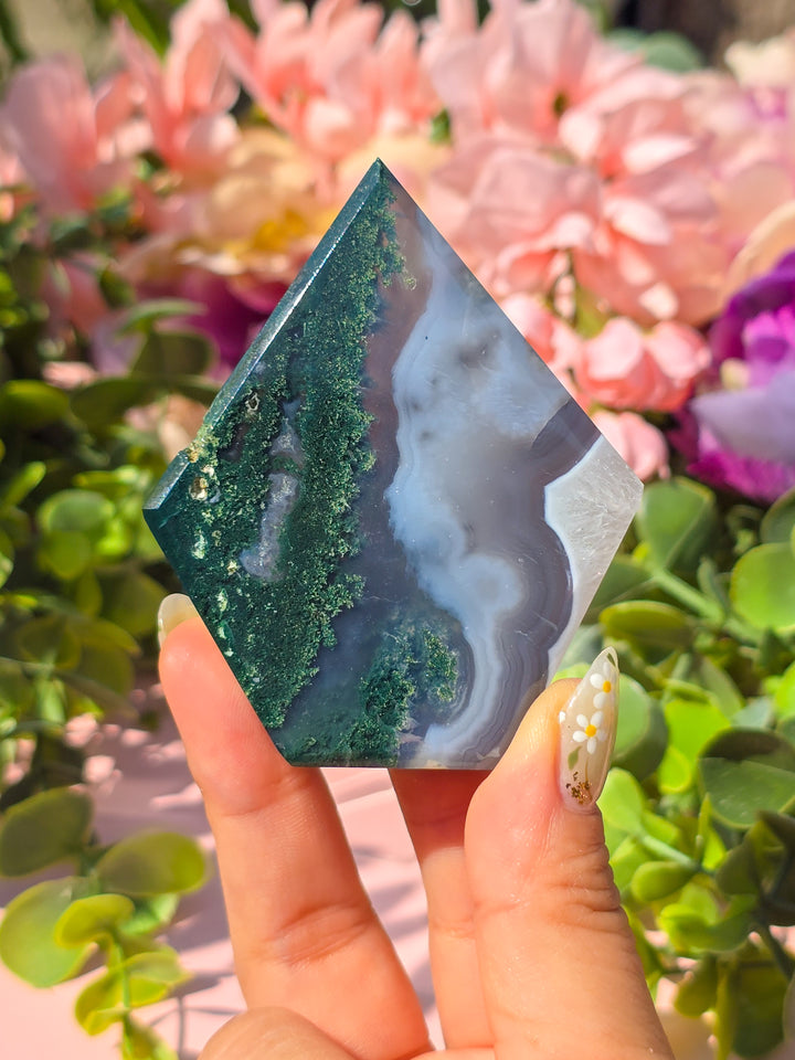 Moss Agate Diamond