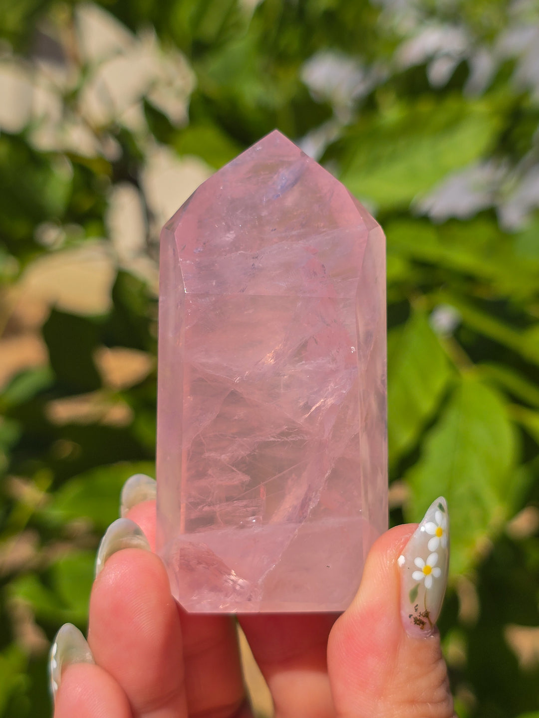 HQ Brazillian Rose Quartz Tower T14