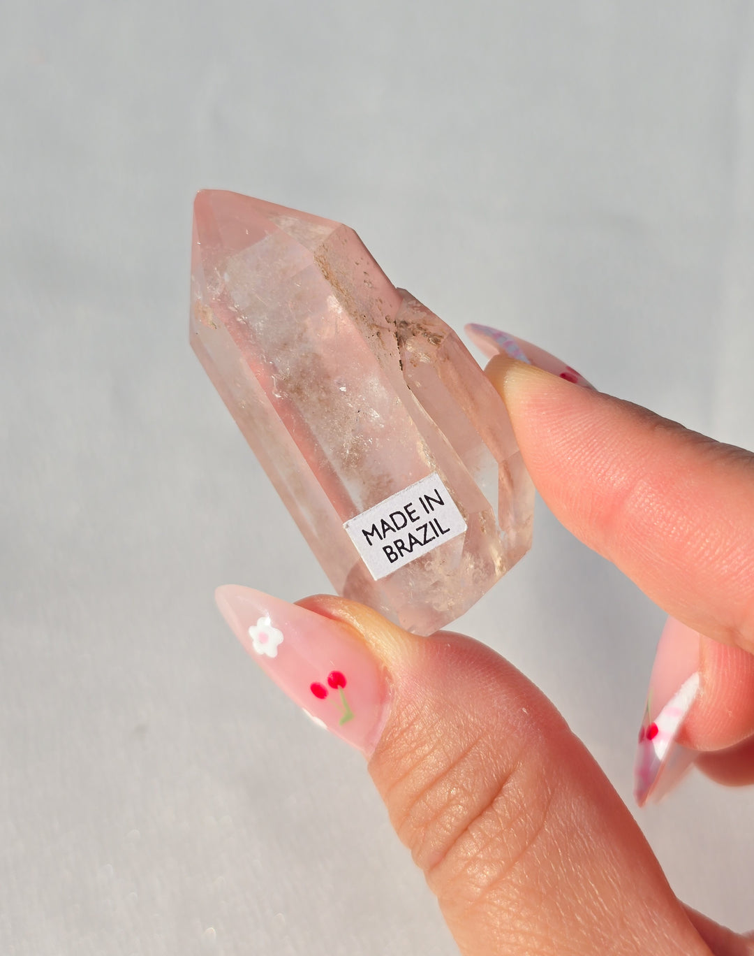 Pink Lithium Quartz Tower O