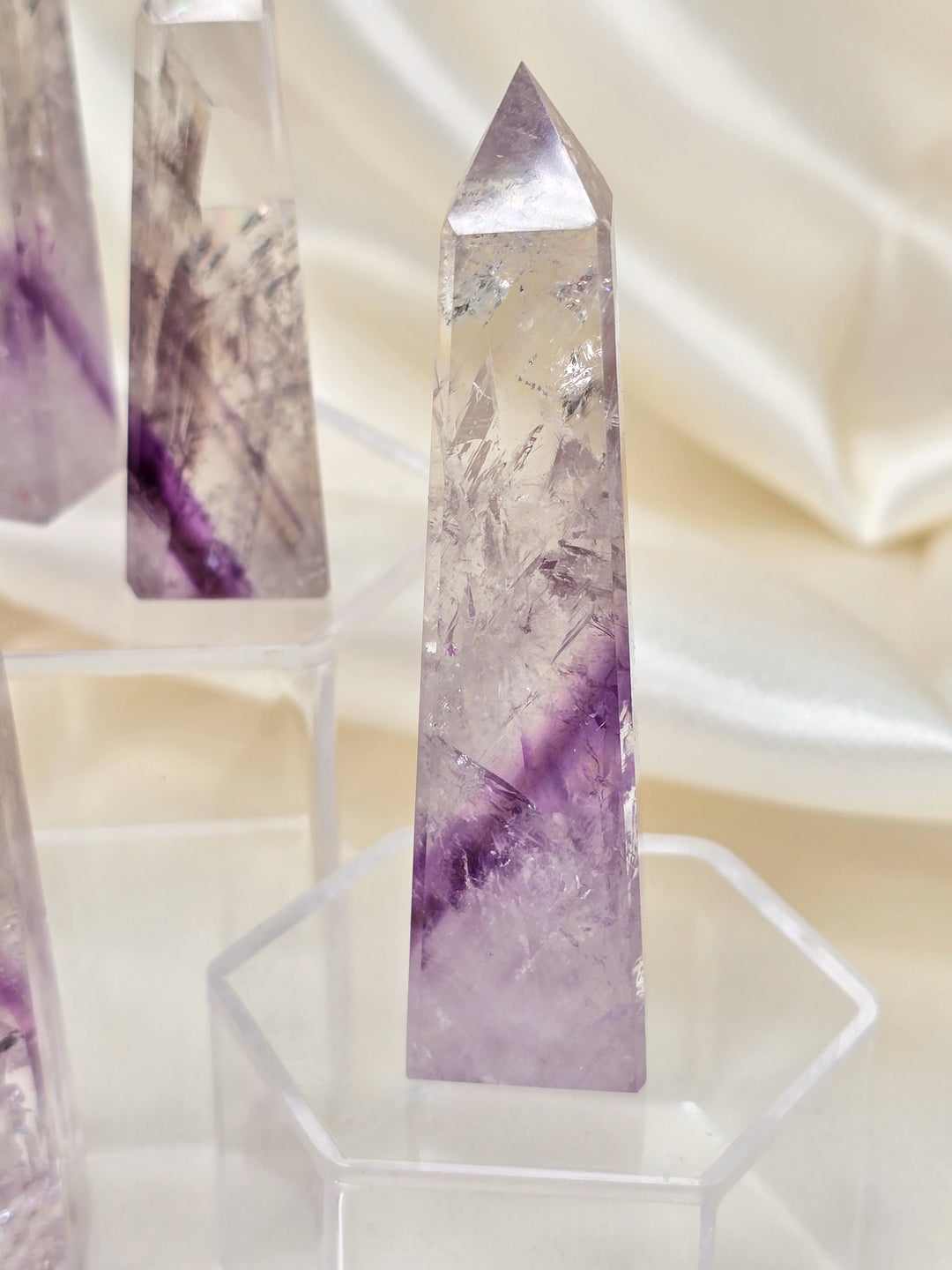 HQ Brazillian Phantom Quartz Obelisk
