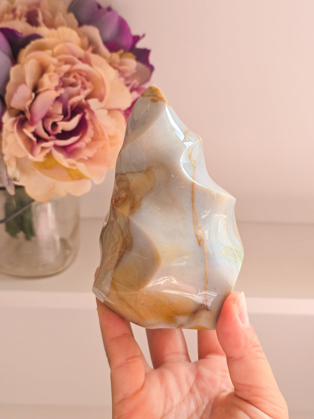 "Green Mist" Sea Jasper Flame