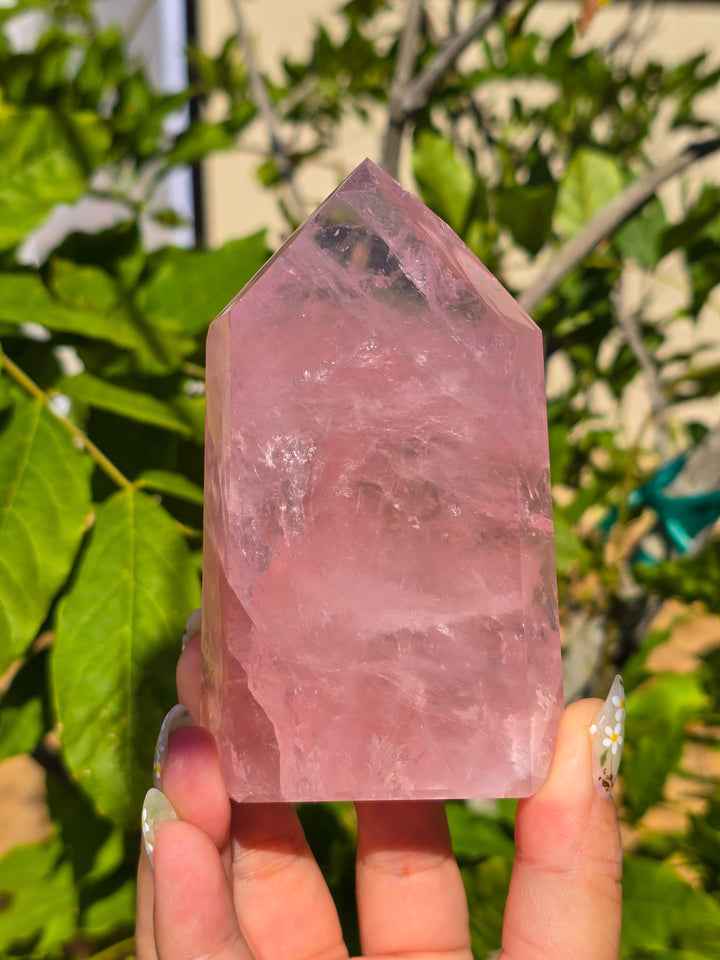HQ Brazillian Rose Quartz Tower T3