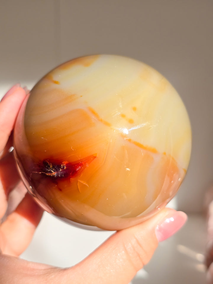 Creamy Carnelian Sphere D