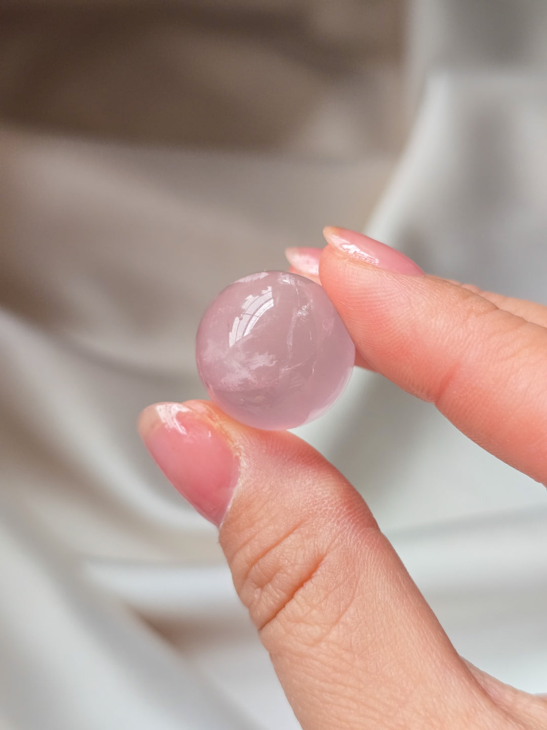 Mozambique Small Star Rose Quartz Spheres