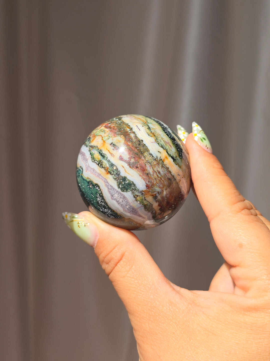Moss Agate 🍂 Sphere d