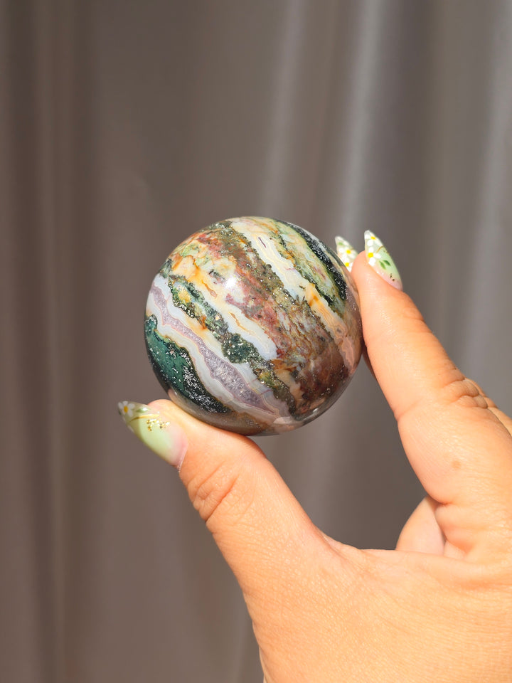 Moss Agate 🍂 Sphere d