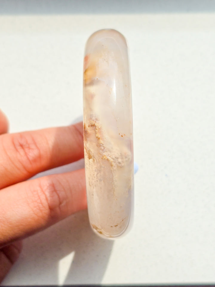 Flower Agate Bangle 61mm
