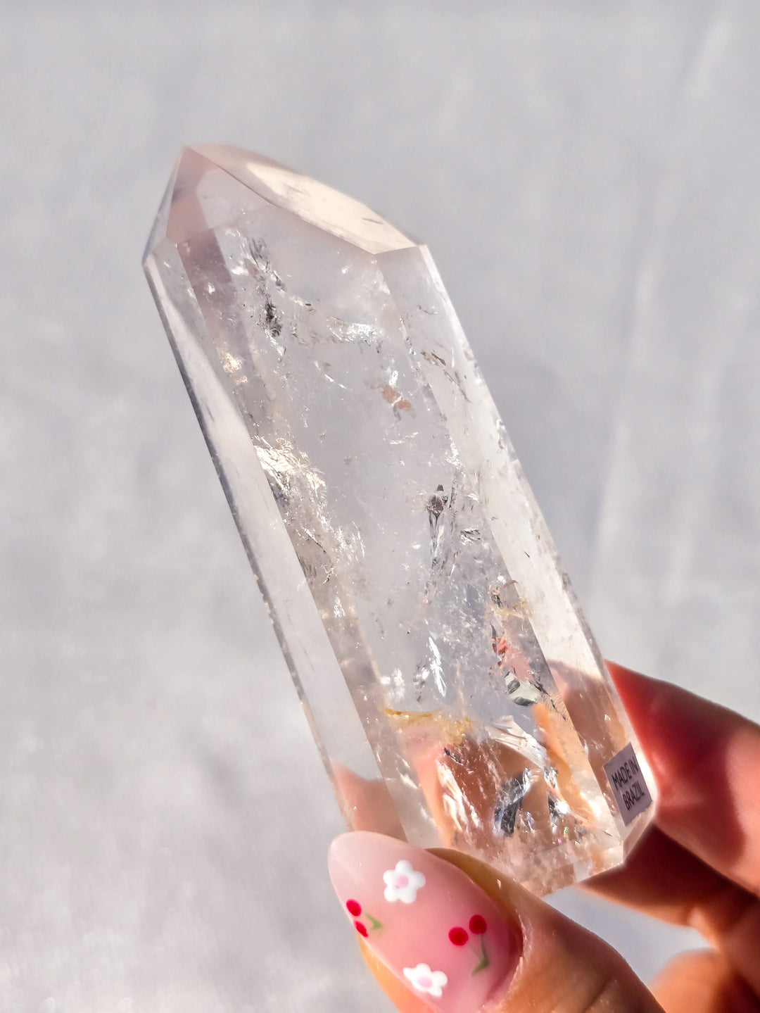 Pink Lithium Quartz Tower C