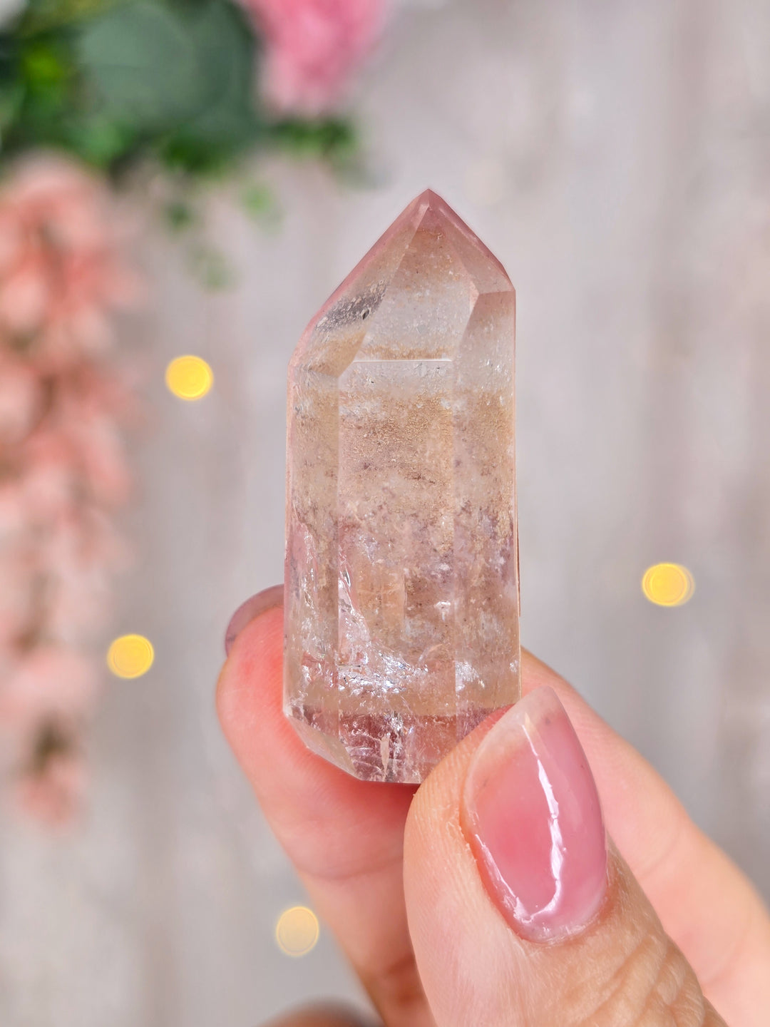 Pink Lemurian Quartz Towers