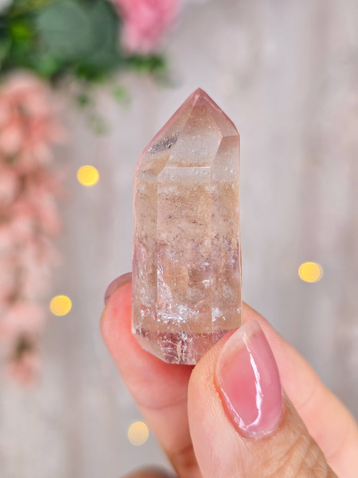 Pink Lemurian Quartz Towers
