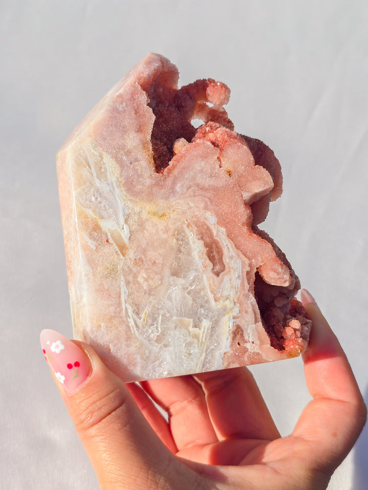 Pink Amethyst Tower Statement
